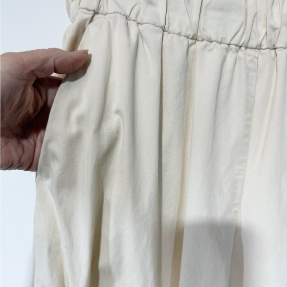 Everlane The Easy Pant Canvas Women's Organic Cotton Elastic Waist Beachy Size 6 - Picture 7 of 12